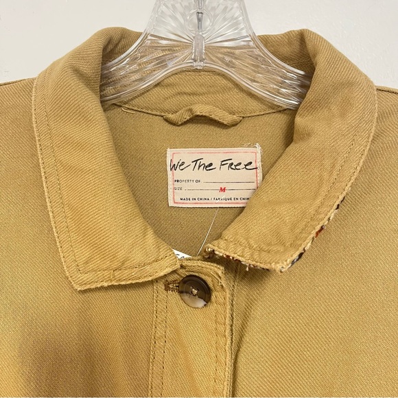 We The FREE PEOPLE Medium Bentley Ombre Shirt Jacket Overcoat Houndstooth Plaid - Picture 4 of 12